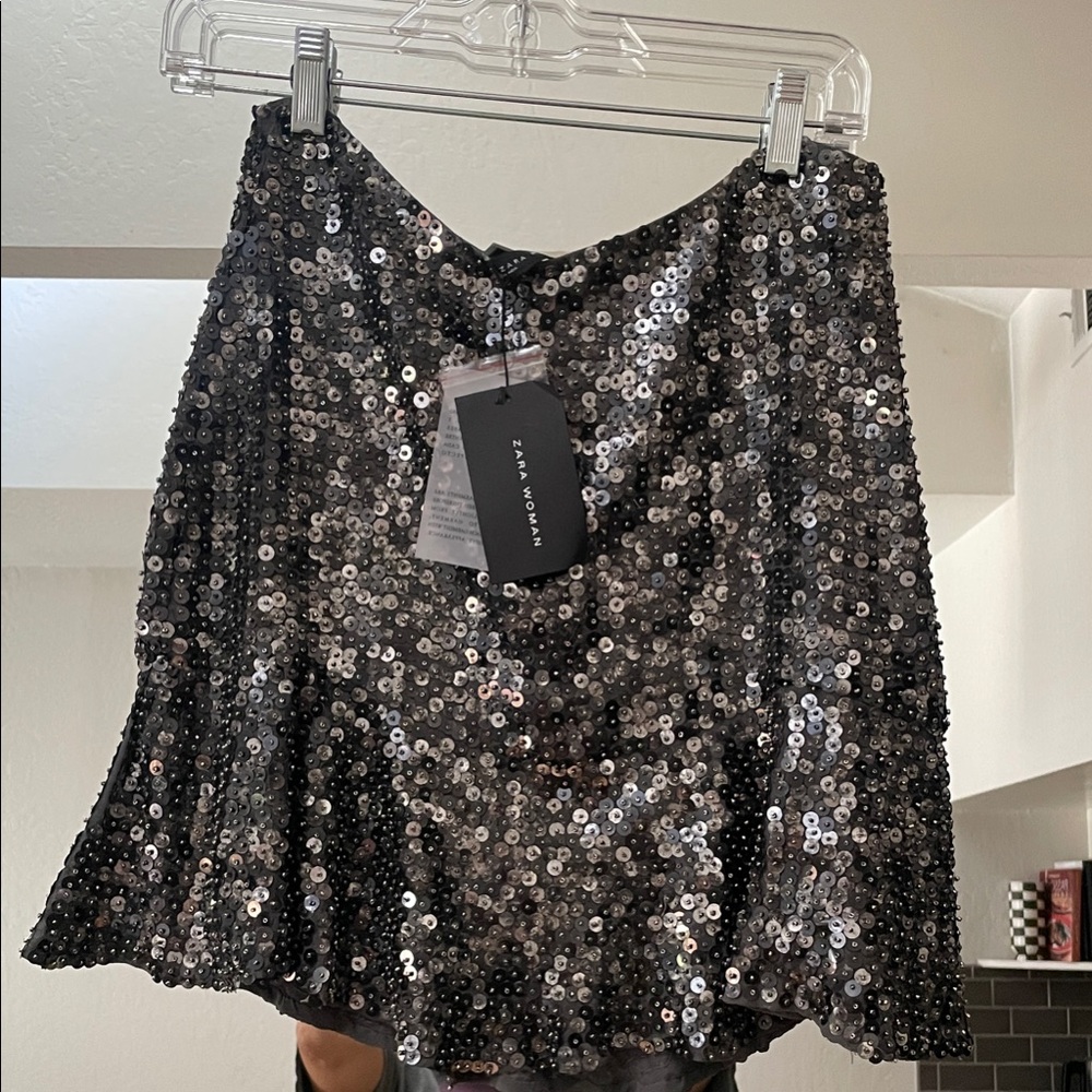 Zara Sequin Skirt! BNWT. Size M!
